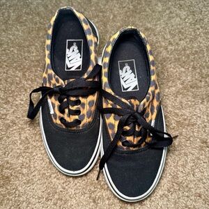 Vans Leopard Print Era Sneakers, Women’s Size 5 (Boy’s 3.5)